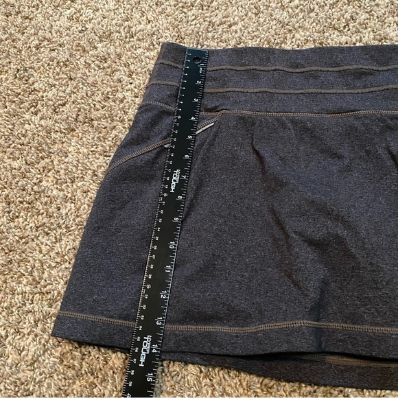 Athleta Charcoal Gray Skort Skirt Sz Medium - Picture 5 of 11